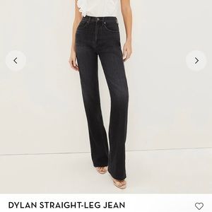 Veronica Beard Dylan Straight Leg Jean Black